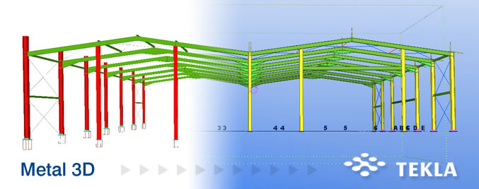 Exportación a TEKLA® Structures de las estructuras 3D integradas de CYPECAD® y Nuevo Metal 3D®